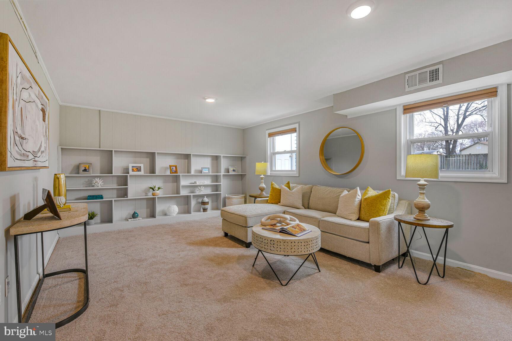 10321 Wood Road Fairfax, VA 22030 - Photo 40 of 55 Lower Level Family Room w/New Carpet