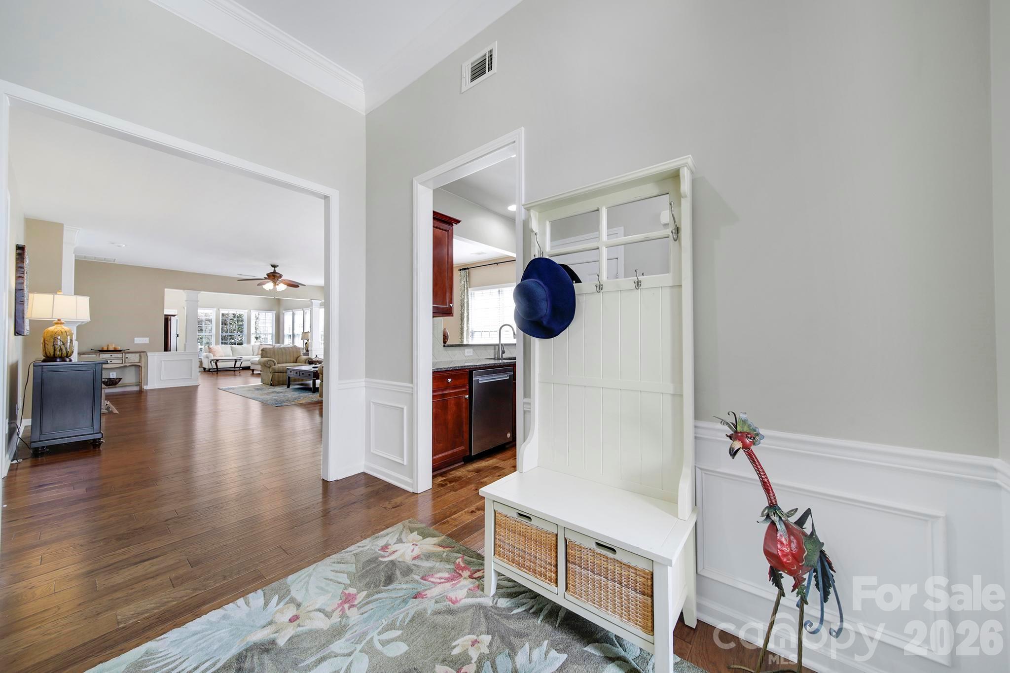 55414 Derringer Avenue Fort Mill, SC 29707 - Photo 3 of 45 a living room with furniture and a wooden floor