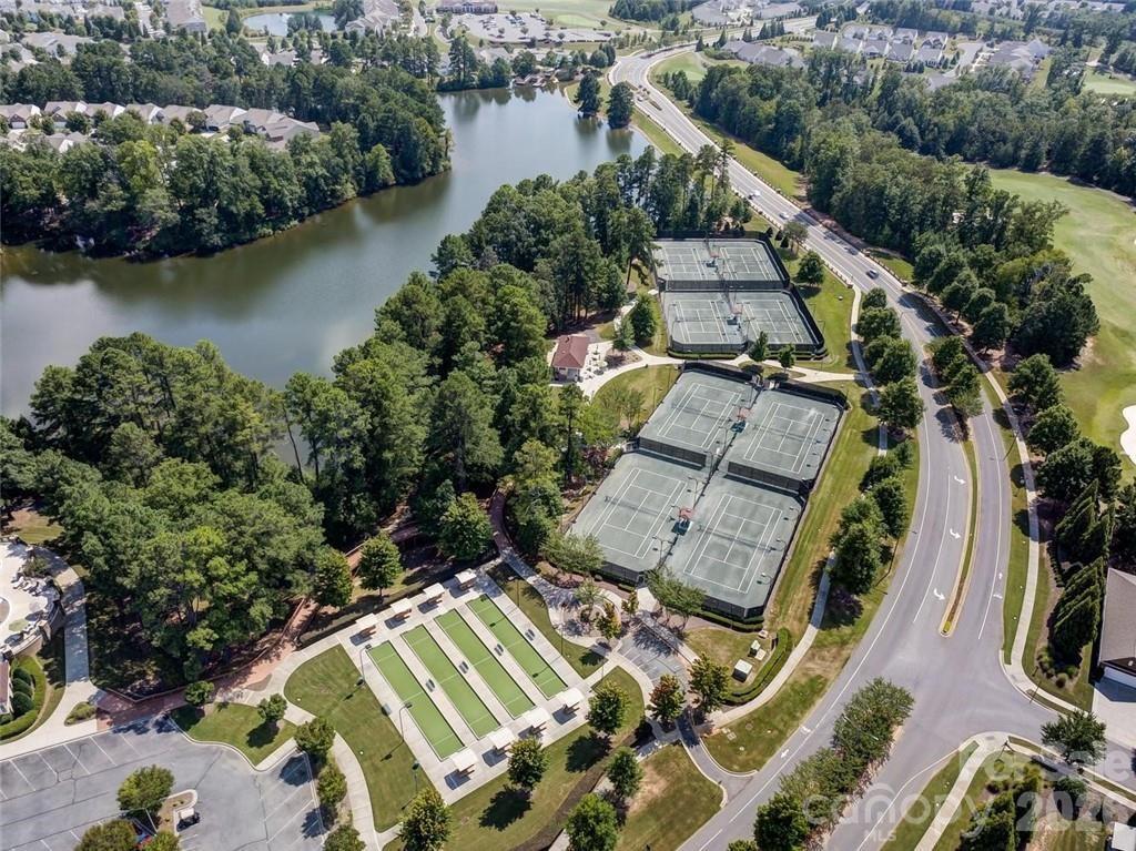 55414 Derringer Avenue Fort Mill, SC 29707 - Photo 44 of 45 an aerial view of a house with a lake view