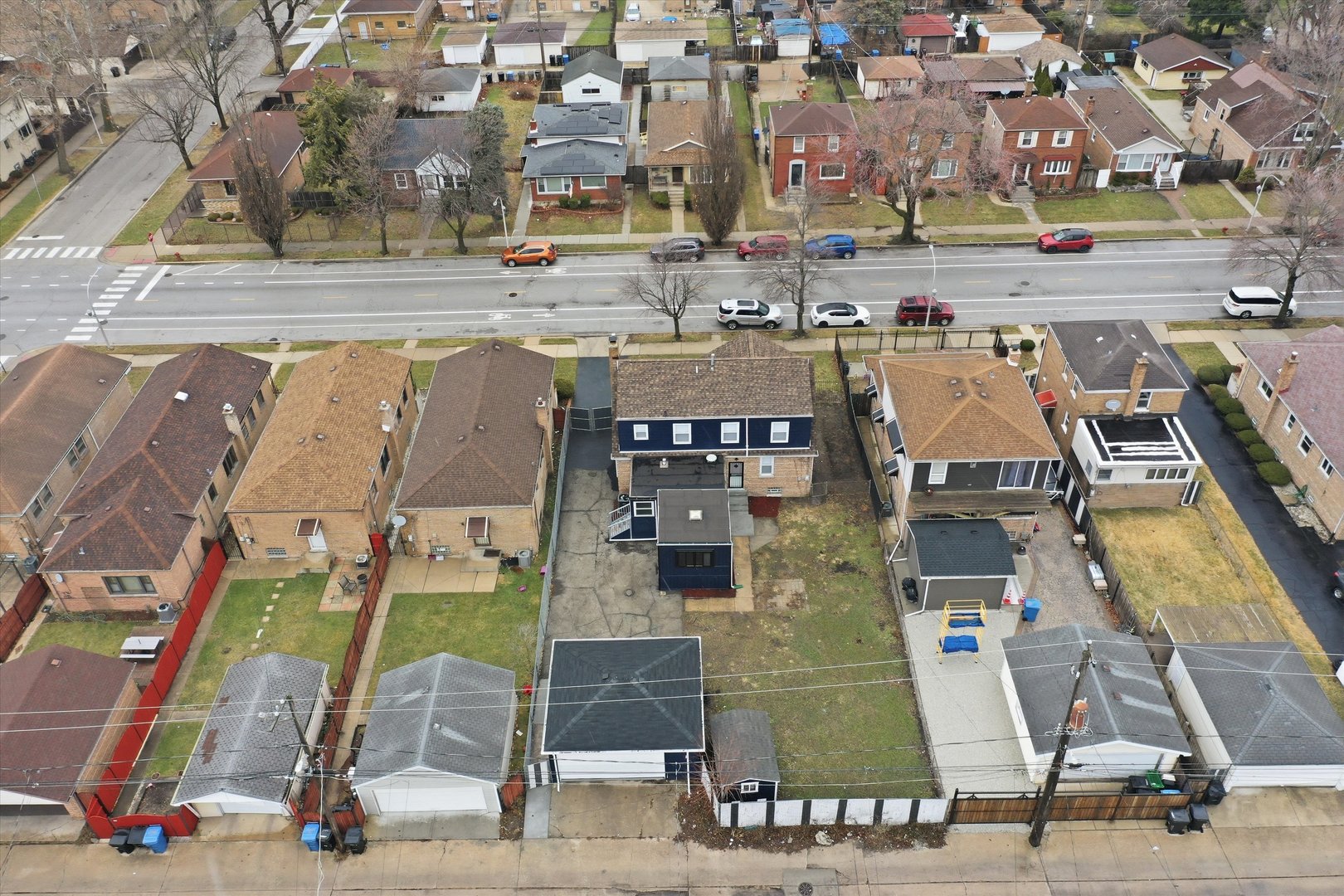 3743 West 83rd Street Chicago, IL 60652 - Photo 45 of 51 an aerial view of residential houses with outdoor space