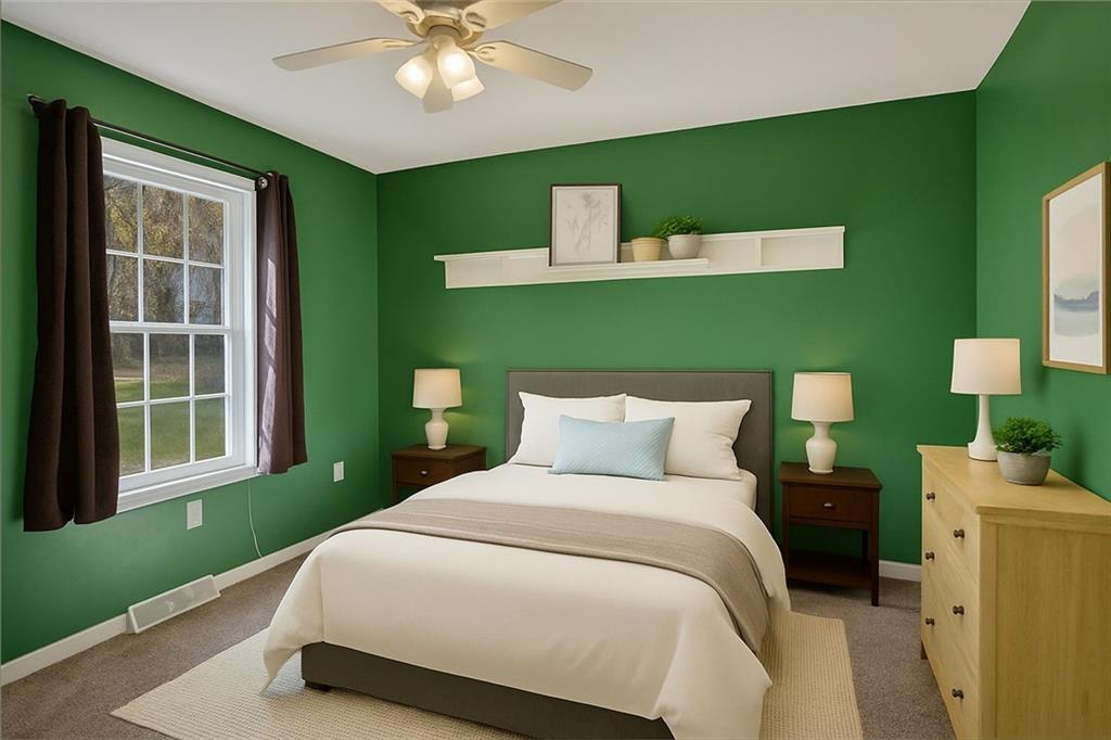 90 Coffeys Crossing Road Washington, PA 15301 - Photo 17 of 50 a bedroom with a bed and window