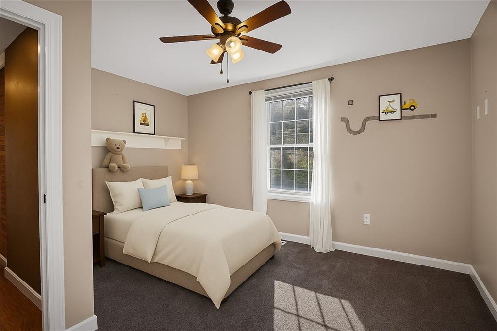 90 Coffeys Crossing Road Washington, PA 15301 - Photo 18 of 50 a bedroom with a large bed and a window