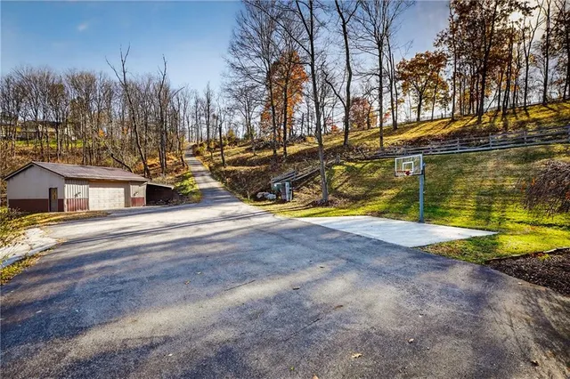 a view of balcony with furniture