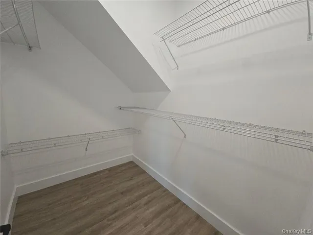 a view of a room with empty racks