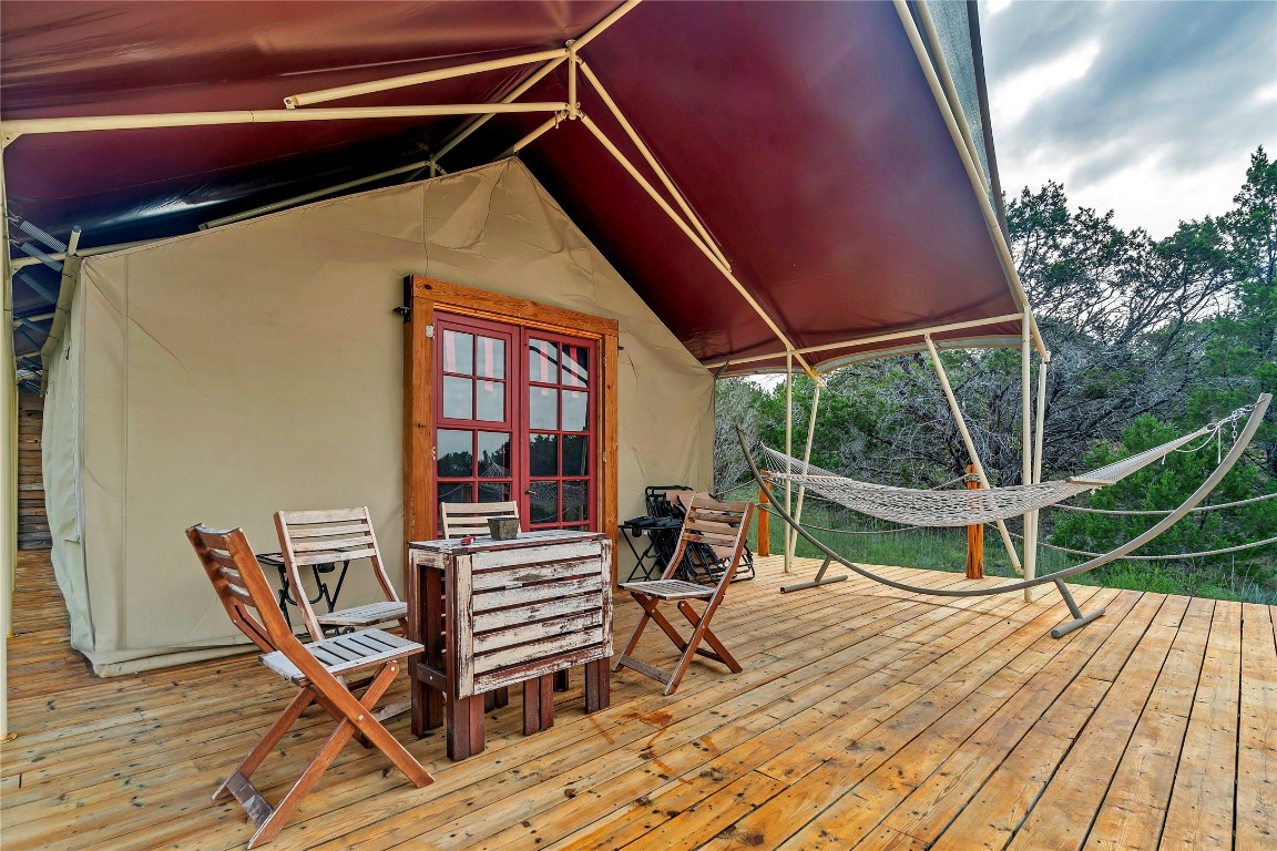 199 High Point Drive Kempner, TX 76539 - Photo 18 of 38 a view of chair and table in the balcony