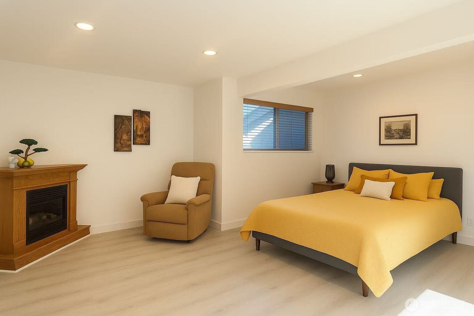 13405 Southeast 56th Place Bellevue, WA 98006 - Photo 27 of 38 a bedroom with a bed and a couch