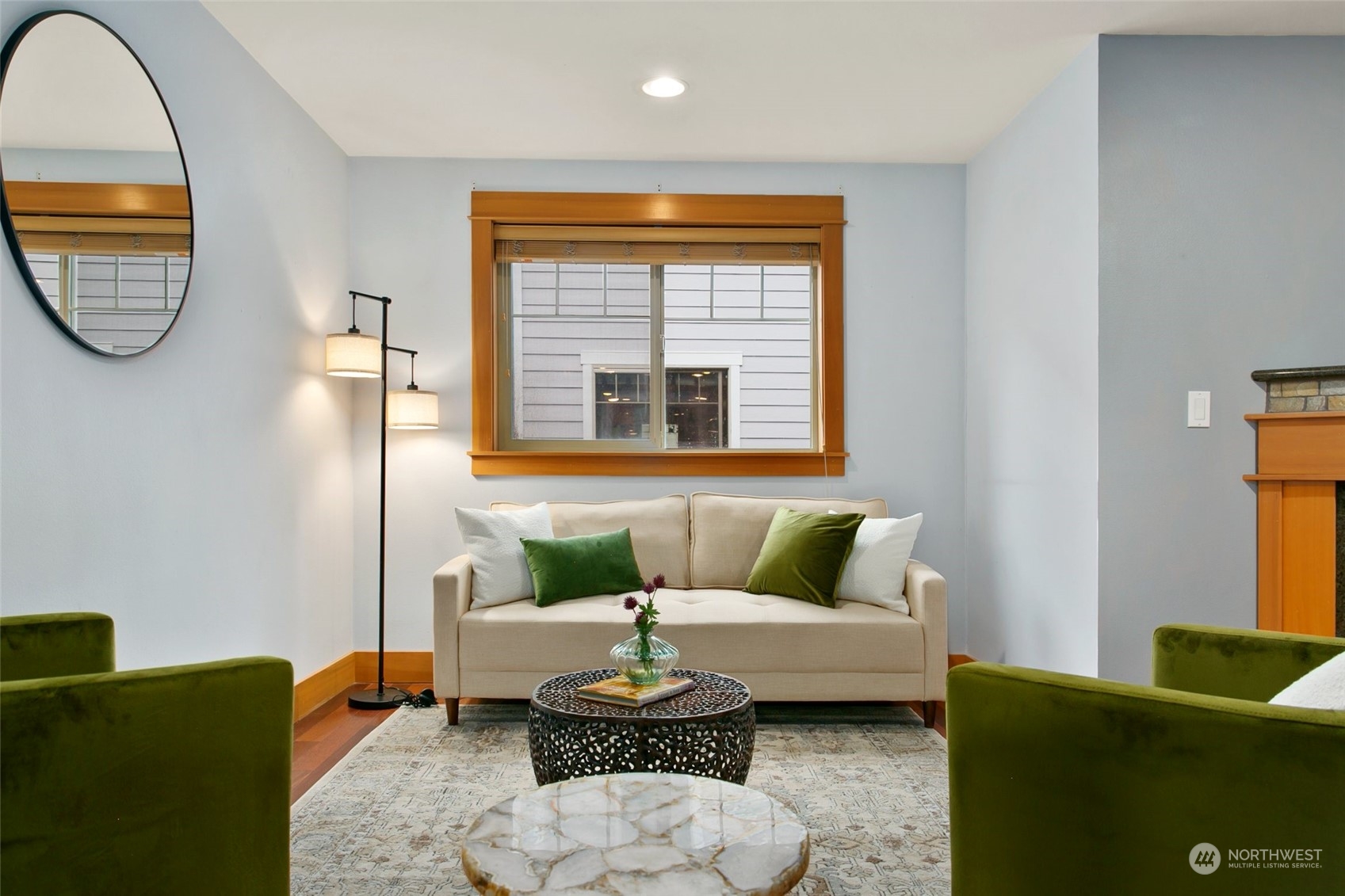 4841 Delridge Way Southwest, Unit B Seattle, WA 98106 - Photo 5 of 34 a living room with furniture a rug a lamp and a window