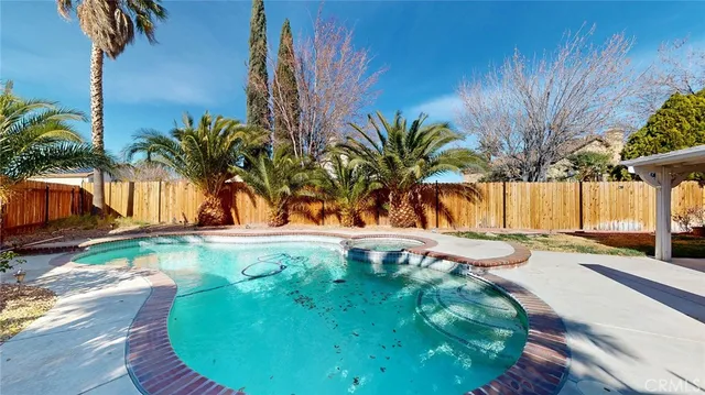 a view of a small yard