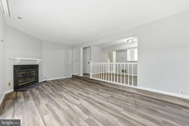 wooden floor in a room