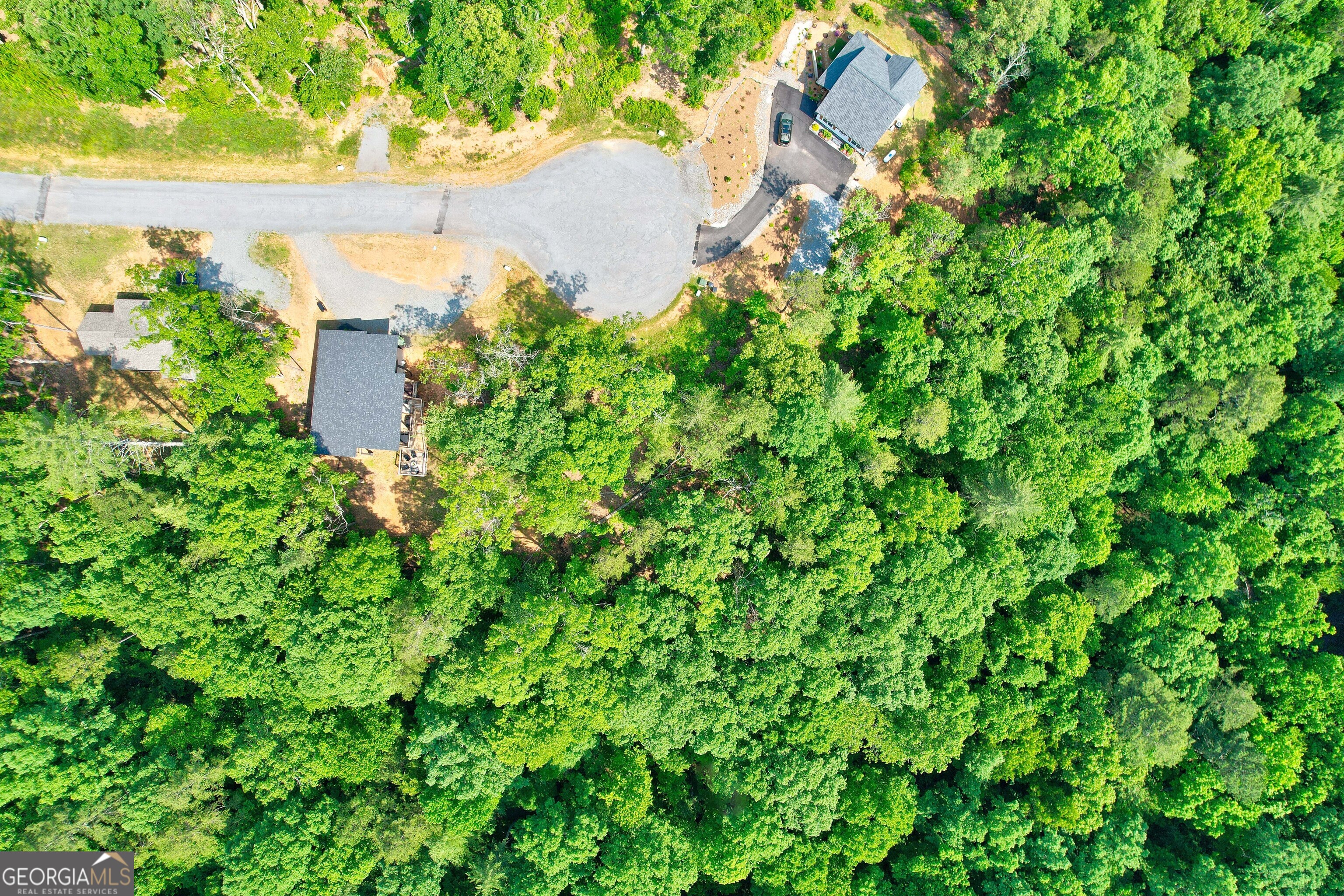 Lot 16 Lake Top Lane Ellijay, GA 30540 - Photo 11 of 17 an aerial view of a house with a yard and large trees