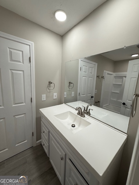 33 Twiggs Corners Peachtree City, GA 30269 - Photo 20 of 32 a bathroom with a sink and a mirror