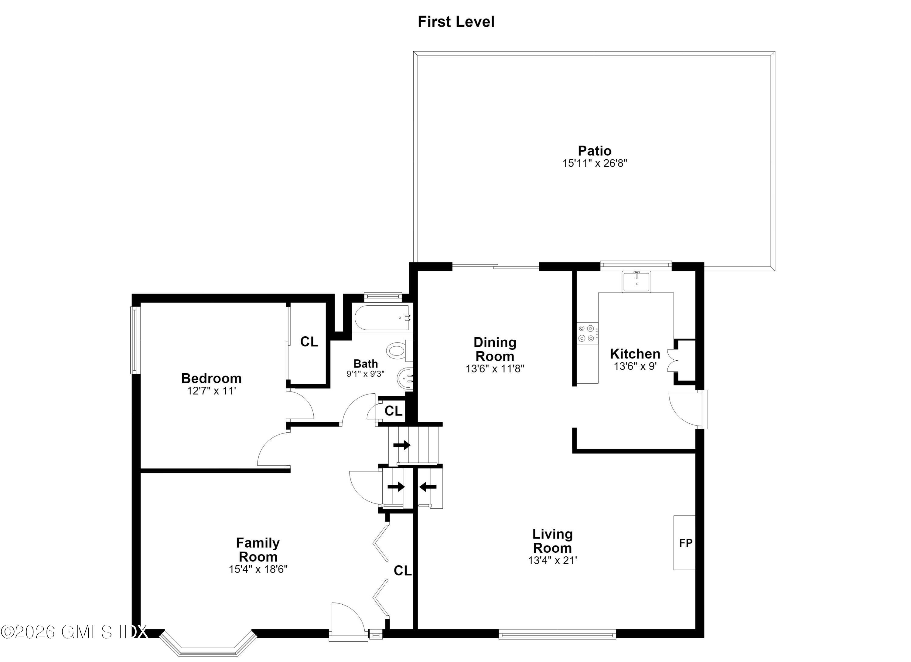 29 Amherst Road Riverside, CT 06878 - Photo 43 of 43 First Level floor plan