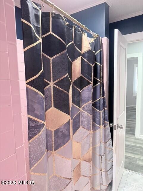 2445 Adams Avenue Macon, GA 31206 - Photo 15 of 30 a bathroom with a bathtub and shower