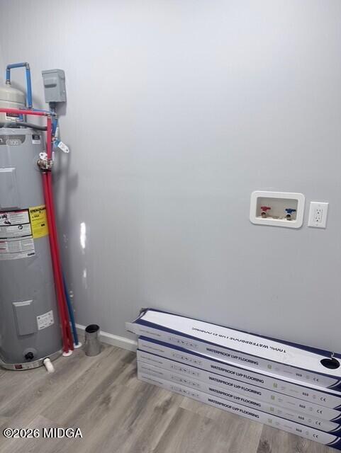 2445 Adams Avenue Macon, GA 31206 - Photo 27 of 30 a view of room with stairs and wooden floor