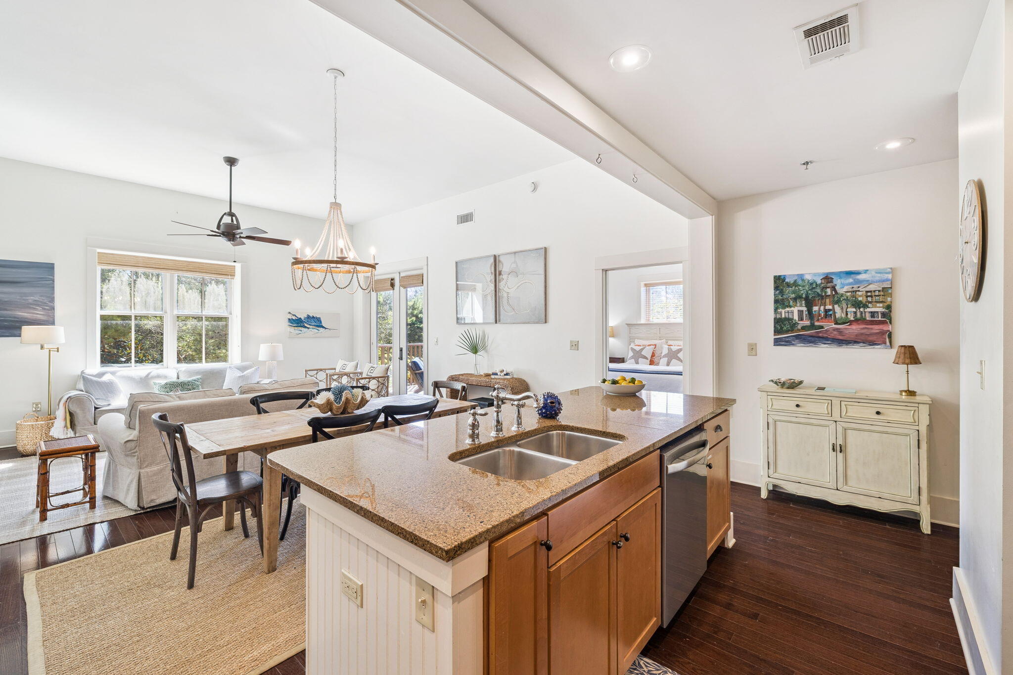 2046 West County Highway 30A, Unit M2230 Santa Rosa Beach, FL 32459 - Photo 6 of 39 a kitchen with sink stove and cabinets