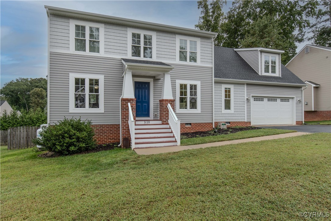 3139 Barnack Road Midlothian, VA 23112 - Photo 3 of 28 The home features a durable brick and vinyl facade