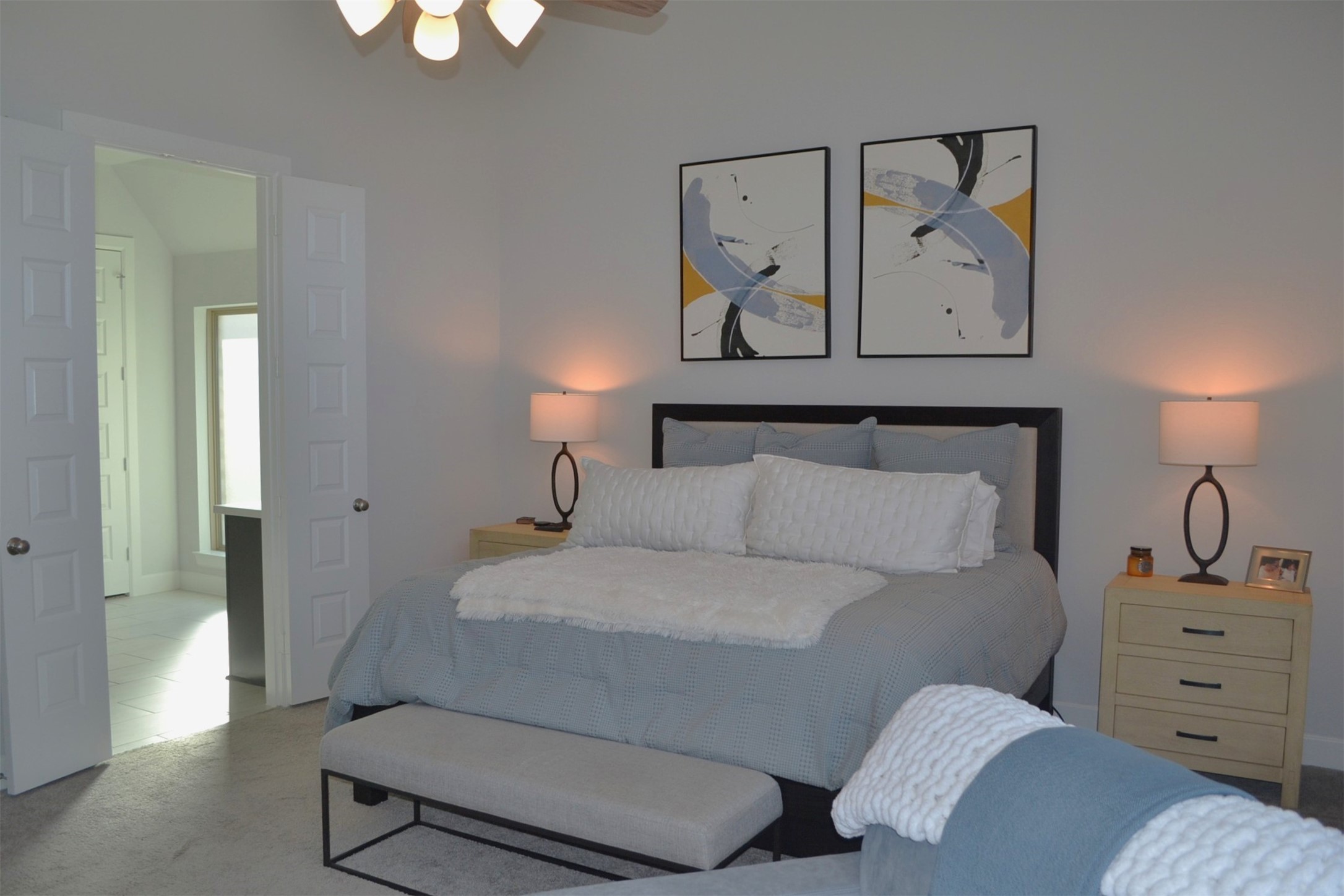 15460 Ringbill Way Magnolia, TX 77354 - Photo 26 of 50 a bedroom with a bed and a painting on the wall
