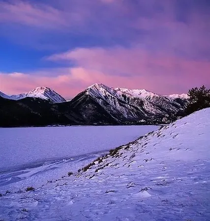 a view of an outdoor space and mountain view