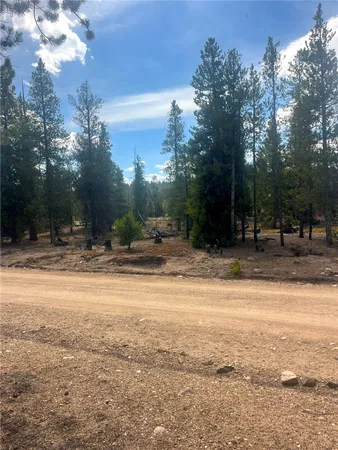 a view of road with trees