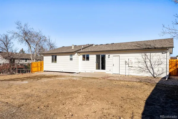 a backyard of a house