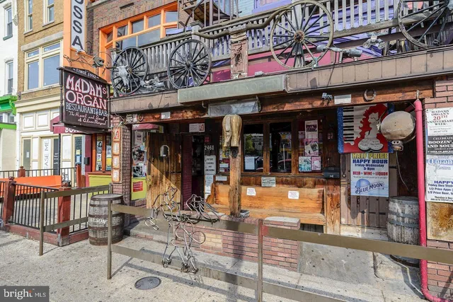a view of street with shops