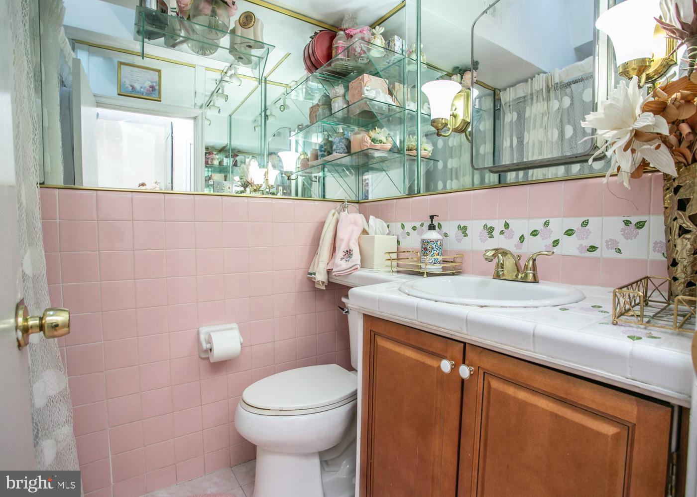 1144 Slocum Street Philadelphia, PA 19150 - Photo 20 of 27 a bathroom with a sink a toilet and mirror