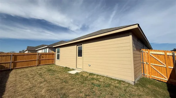 a backyard of a house