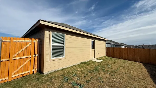 a backyard of a house