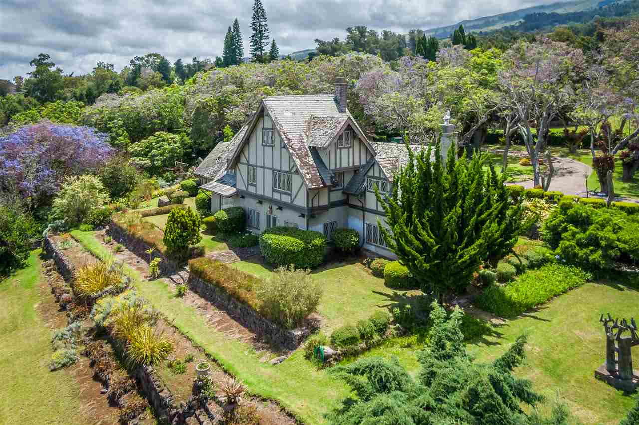 300 Kepa Road Kula, HI 96790 - Photo 6 of 30 a aerial view of a house with a yard and plants