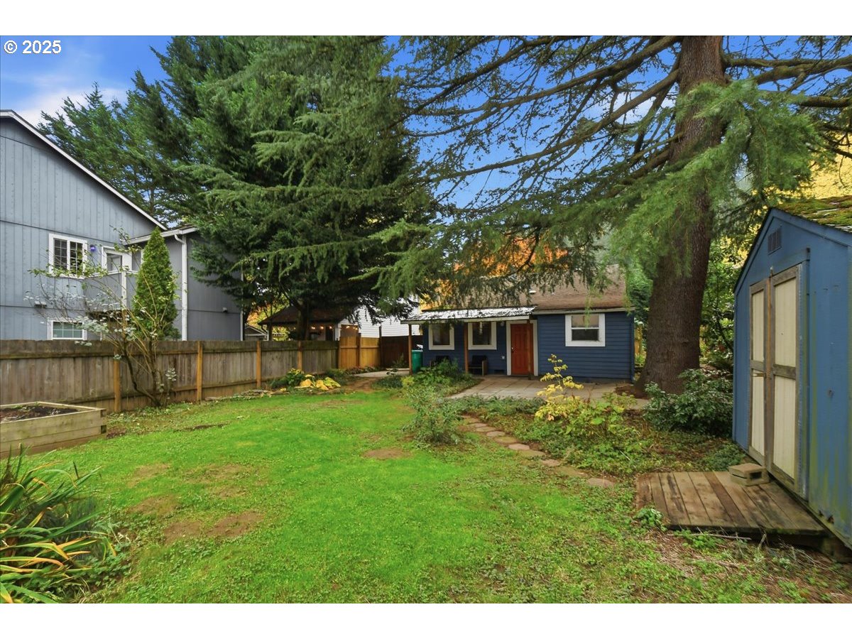 8813 Northeast Ward Street Portland, OR 97220 - Photo 21 of 32 a view of a yard in front of house