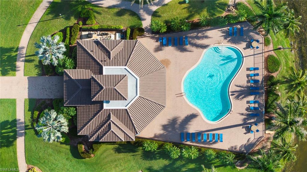 8542 Sumner Avenue, Unit 1 Fort Myers, FL 33908 - Photo 16 of 18 an aerial view of a house with swimming pool and outdoor space