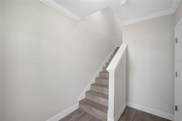 a view of entryway with stairs