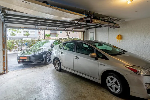 a view of car garage