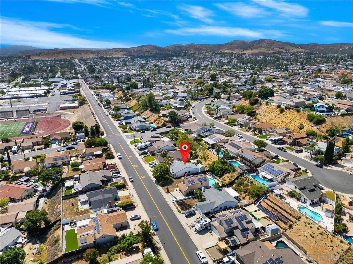 10738 2nd Street Santee, CA 92071 - Photo 50 of 52 an aerial view of residential houses with outdoor space