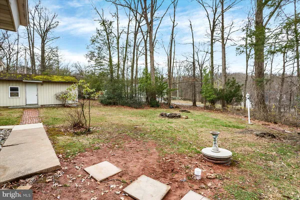 a view of a back yard