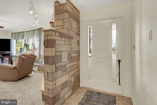 a spacious bathroom with a shower