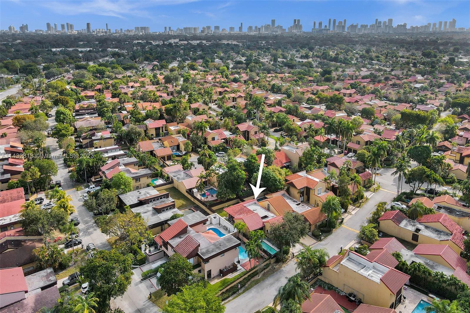 20429 Northeast 10th Ct Road Miami, FL 33179 - Photo 38 of 42 an aerial view of residential houses with outdoor space