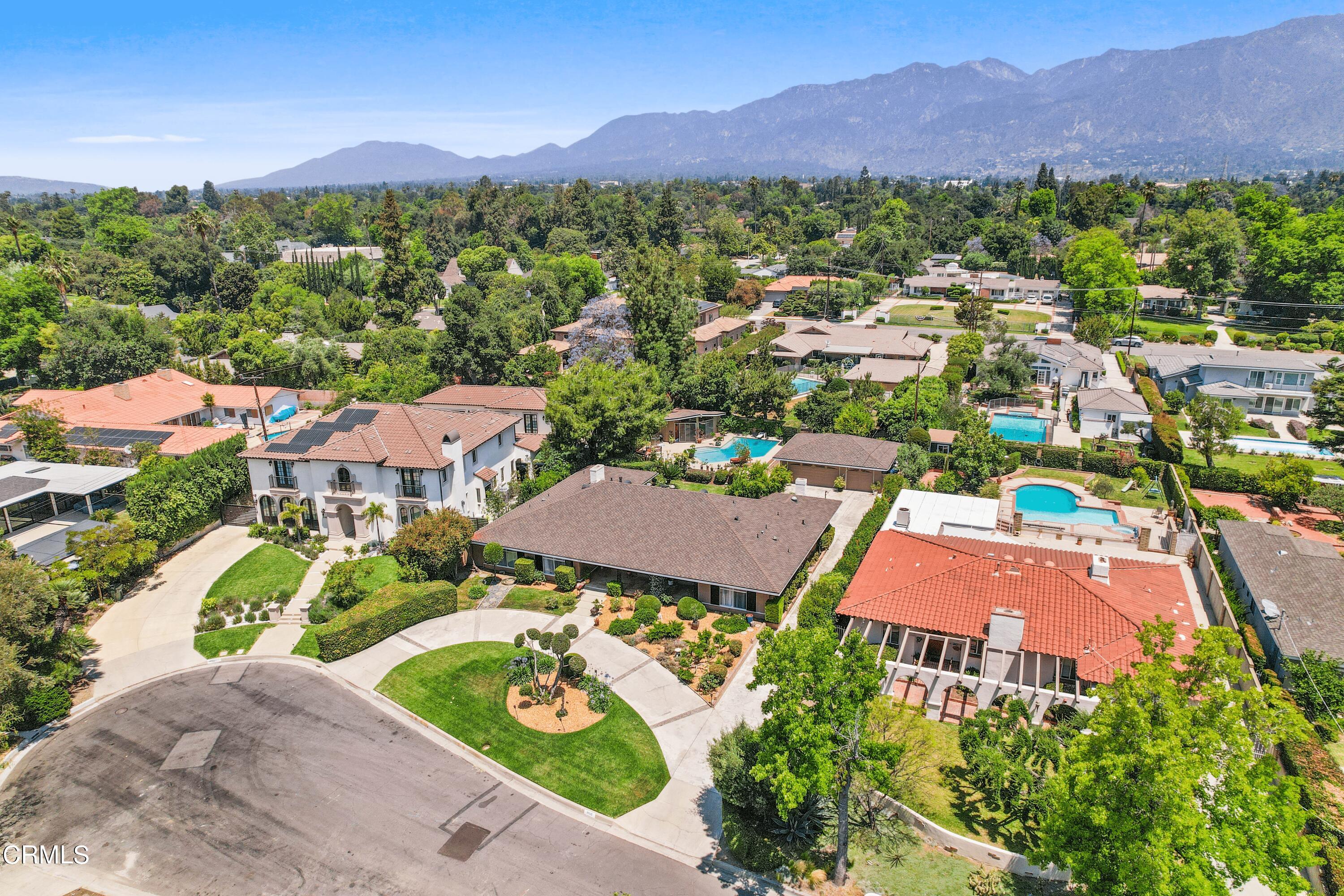 3155 Orlando Road Pasadena, CA 91107 - Photo 33 of 36 an aerial view of residential houses with outdoor space