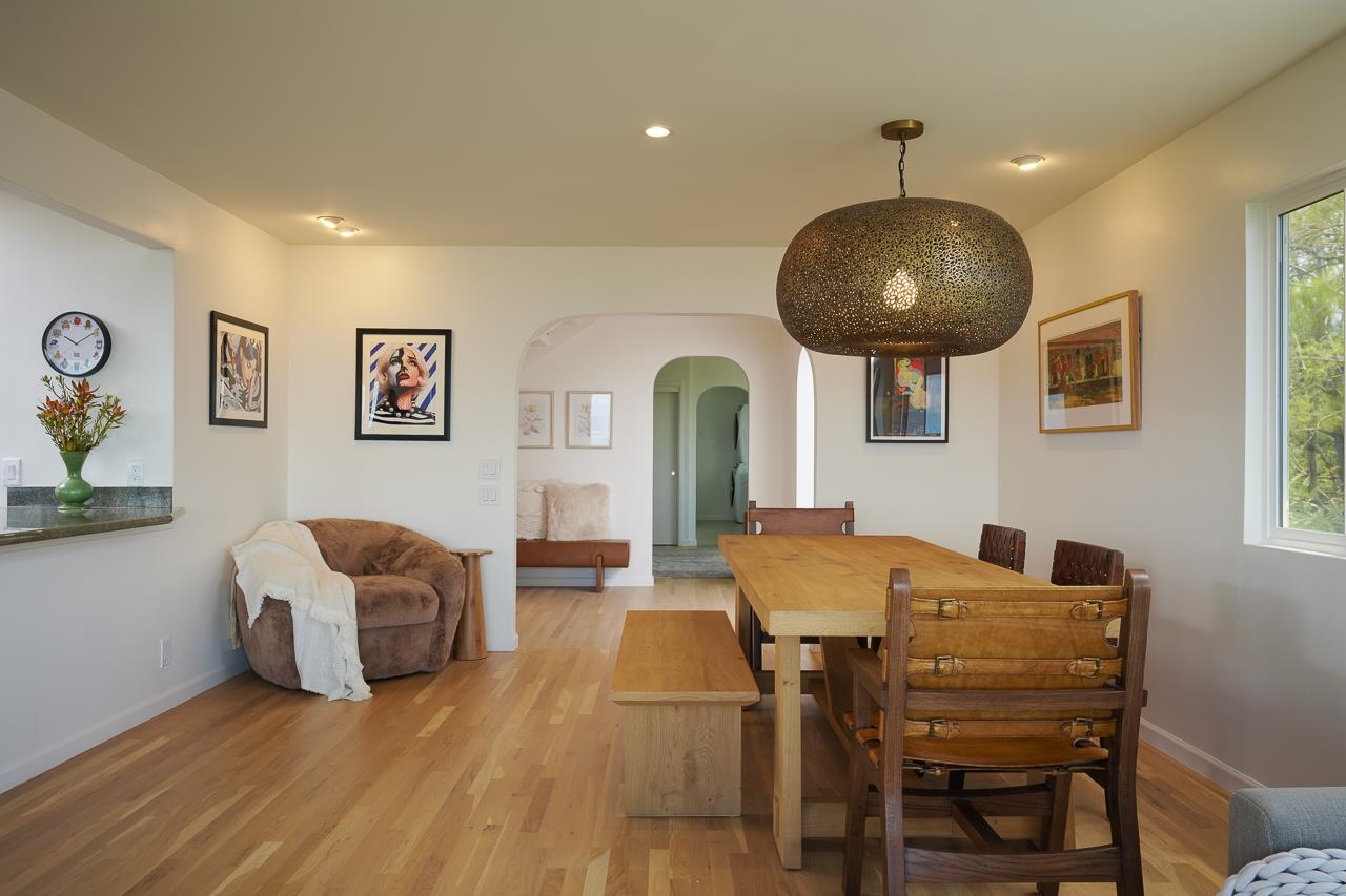 Undisclosed Address Kula, HI 96790 - Photo 16 of 50 a view of a dining room with furniture and chandelier