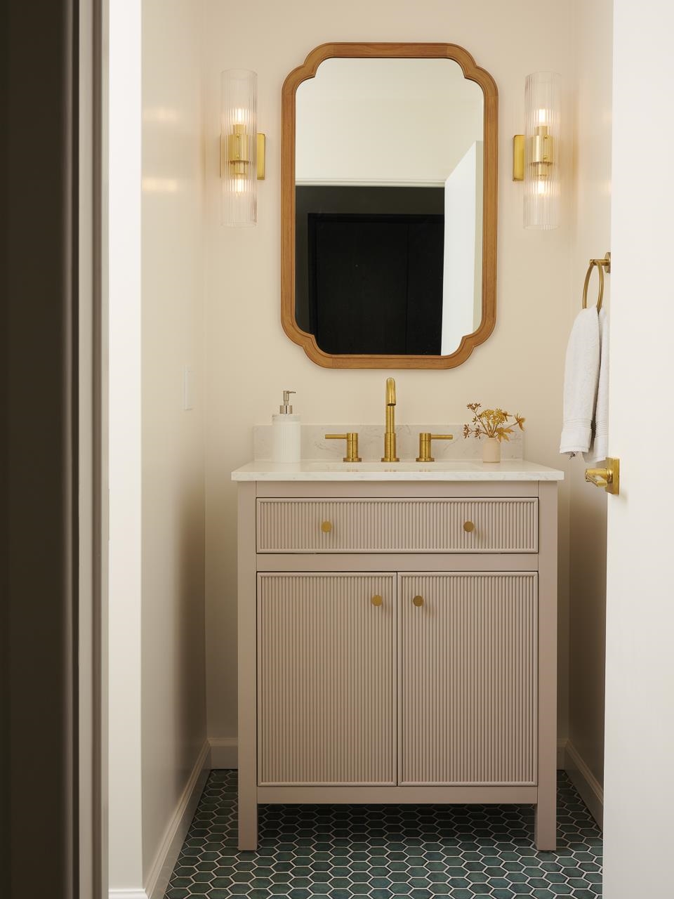 Undisclosed Address Kula, HI 96790 - Photo 26 of 50 a bathroom with a sink and a mirror