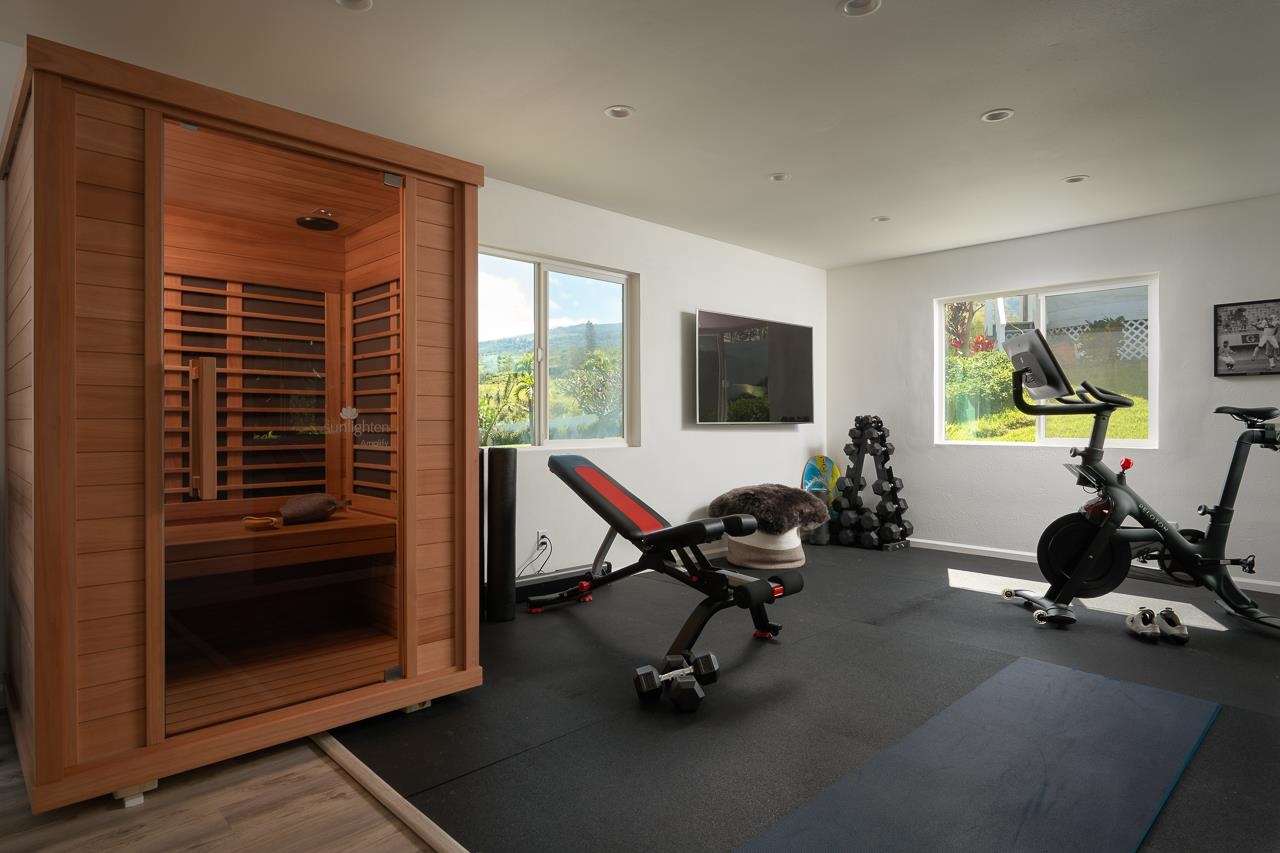 Undisclosed Address Kula, HI 96790 - Photo 29 of 50 a view of a livingroom with workspace and a window