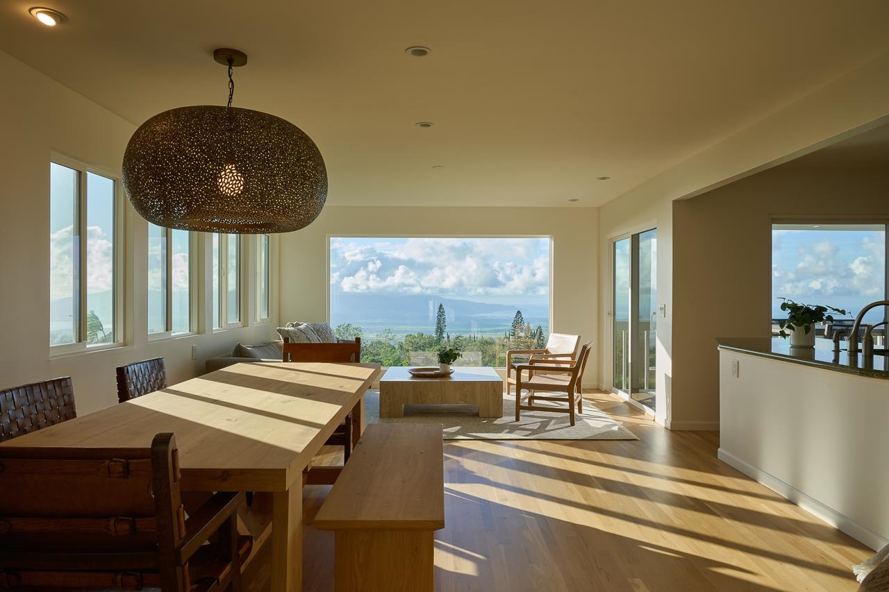 Undisclosed Address Kula, HI 96790 - Photo 43 of 50 a view of a dining room with furniture window and outside view