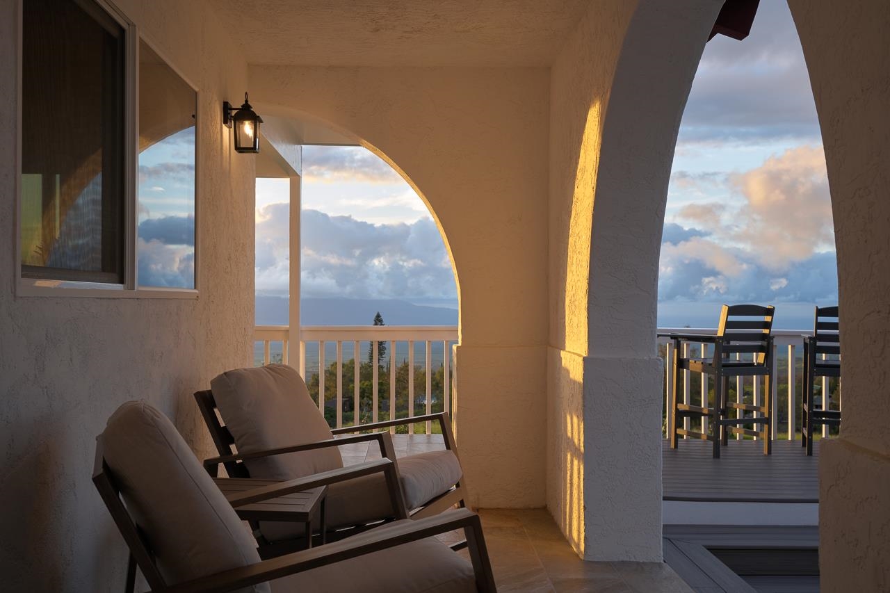 Undisclosed Address Kula, HI 96790 - Photo 47 of 50 a view of a chairs and table in balcony
