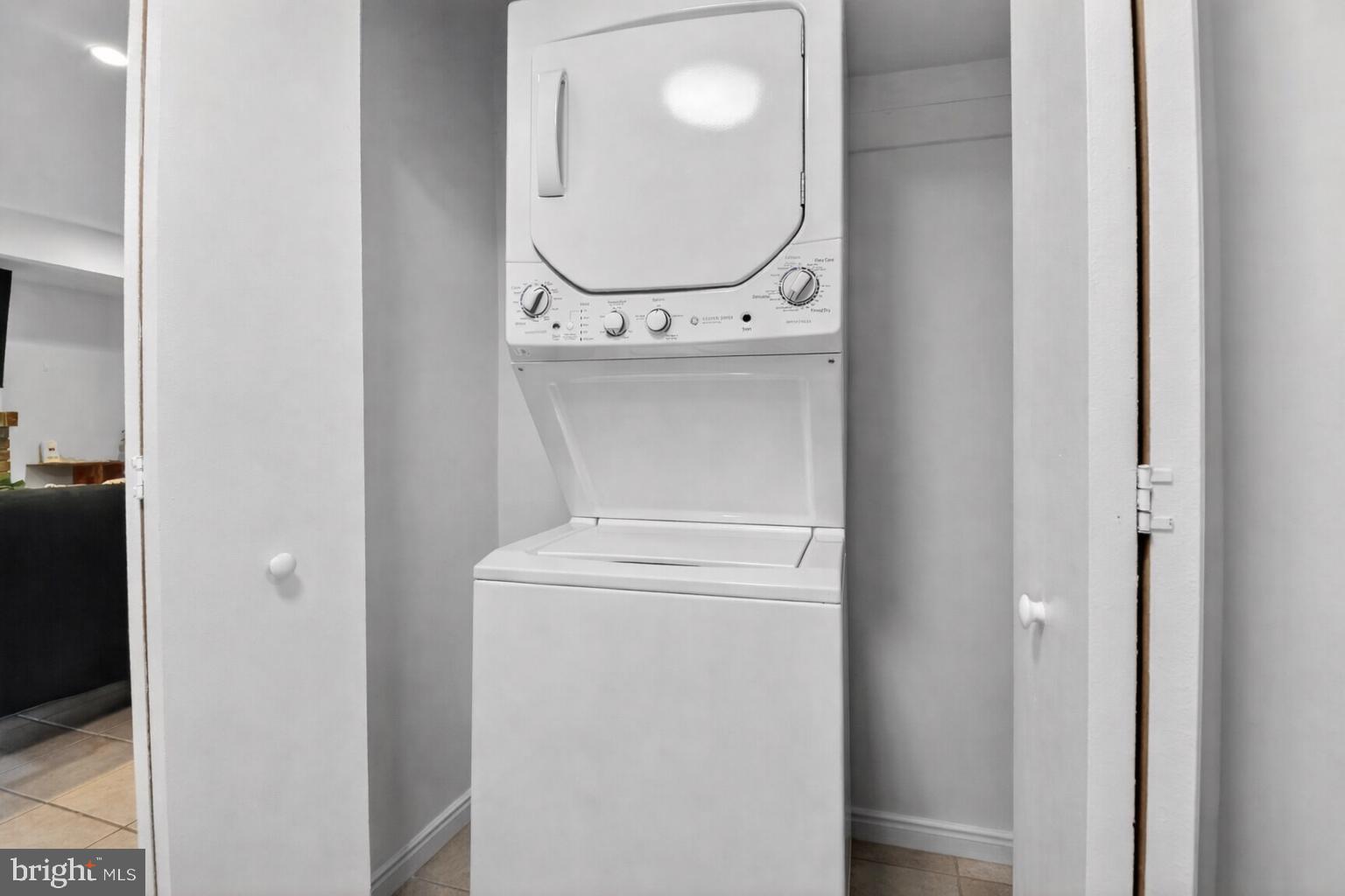 1339 Corcoran Street Northwest, Unit B Washington, DC 20009 - Photo 14 of 16 Compact laundry solution in a closet.