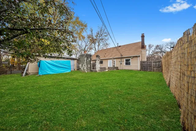 a house view with a garden space