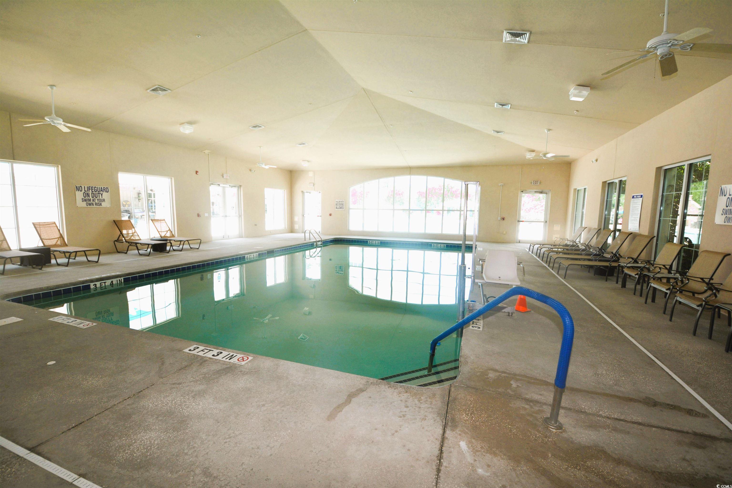 492 Grand Cypress Way Murrells Inlet, SC 29576 - Photo 32 of 40 Indoor pool featuring ceiling fan