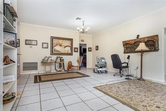 a view of a workspace with furniture
