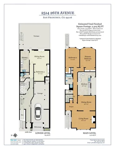 $1,498,000 | 2514 26th Avenue, San Francisco, CA 94116