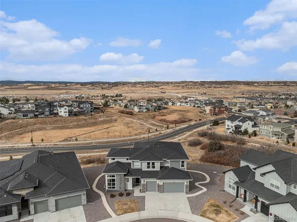 an aerial view of a city