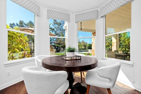 a view of a room with a window